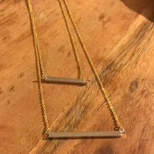 Botkier Double Bar Necklace